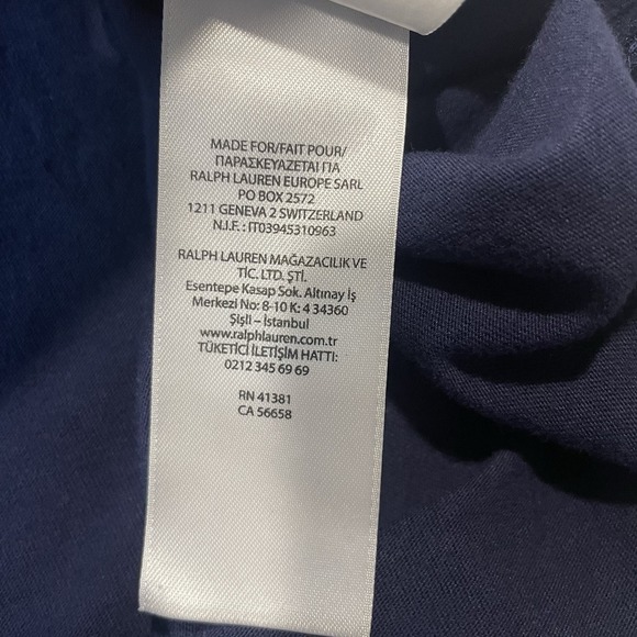 Vintage Polo Ralph Lauren Men's Long Sleeve Custom Fit Y2K Big Pony Navy Size L - Picture 8 of 13